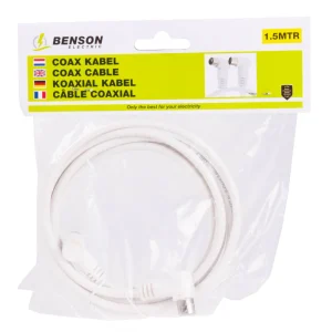 Coax Kabel 1.5m - Storingsvrij voor TV, Modem, Decoder Verbinding