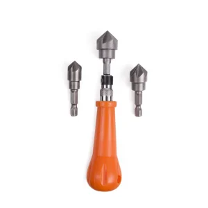 Verzinkboorset 4-delig: 12-19mm boren, ideaal voor houtbewerking.