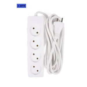 Stekkerdoos 4-voudig, 230V, 16A, 1m & 3m kabel, 3500W max.
