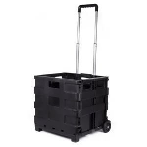 Grote Opvouwbare Trolley, 25kg, 38x33x36cm, Ideaal voor Boodschappen
