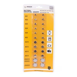 24-delige Lithium Knoopcel Set: Geschikt voor Horloges & Elektronica
