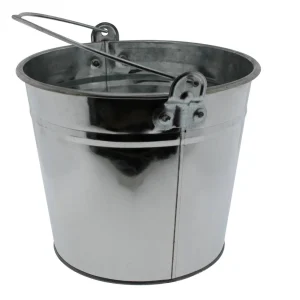Emmer 5L Zink: Roestbestendig, ideaal voor tuin- en schoonmaakwerk.
