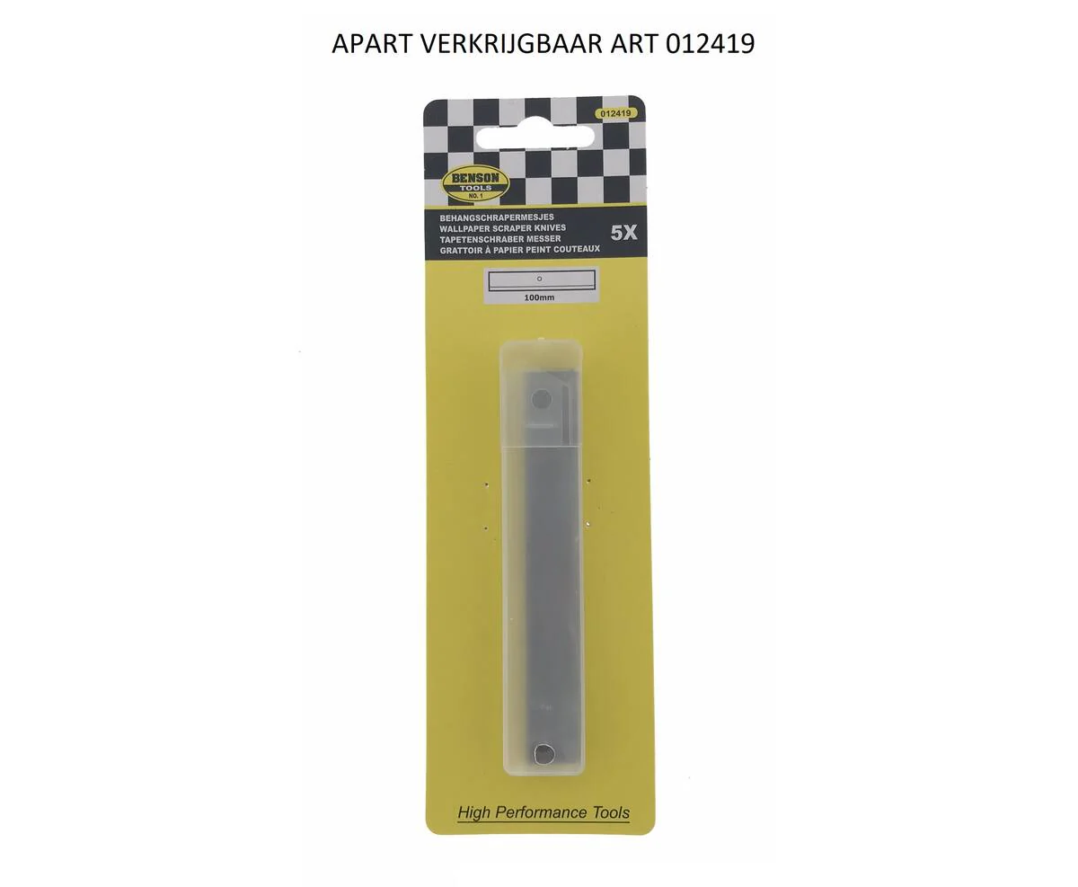 100 mm Behangschrapermesjes Set, 5 stuks - Verwijder behang & verf