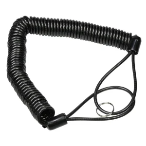 Geïsoleerde Staalkabel 4mm x 5m, met Lussen voor Veilig Bevestigen