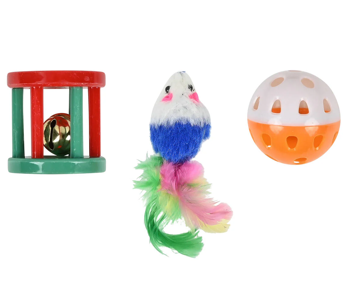 Kattenspeelgoed Mix - 16-delige set met muisjes, ballen, stokken, catnip - Afbeelding 4