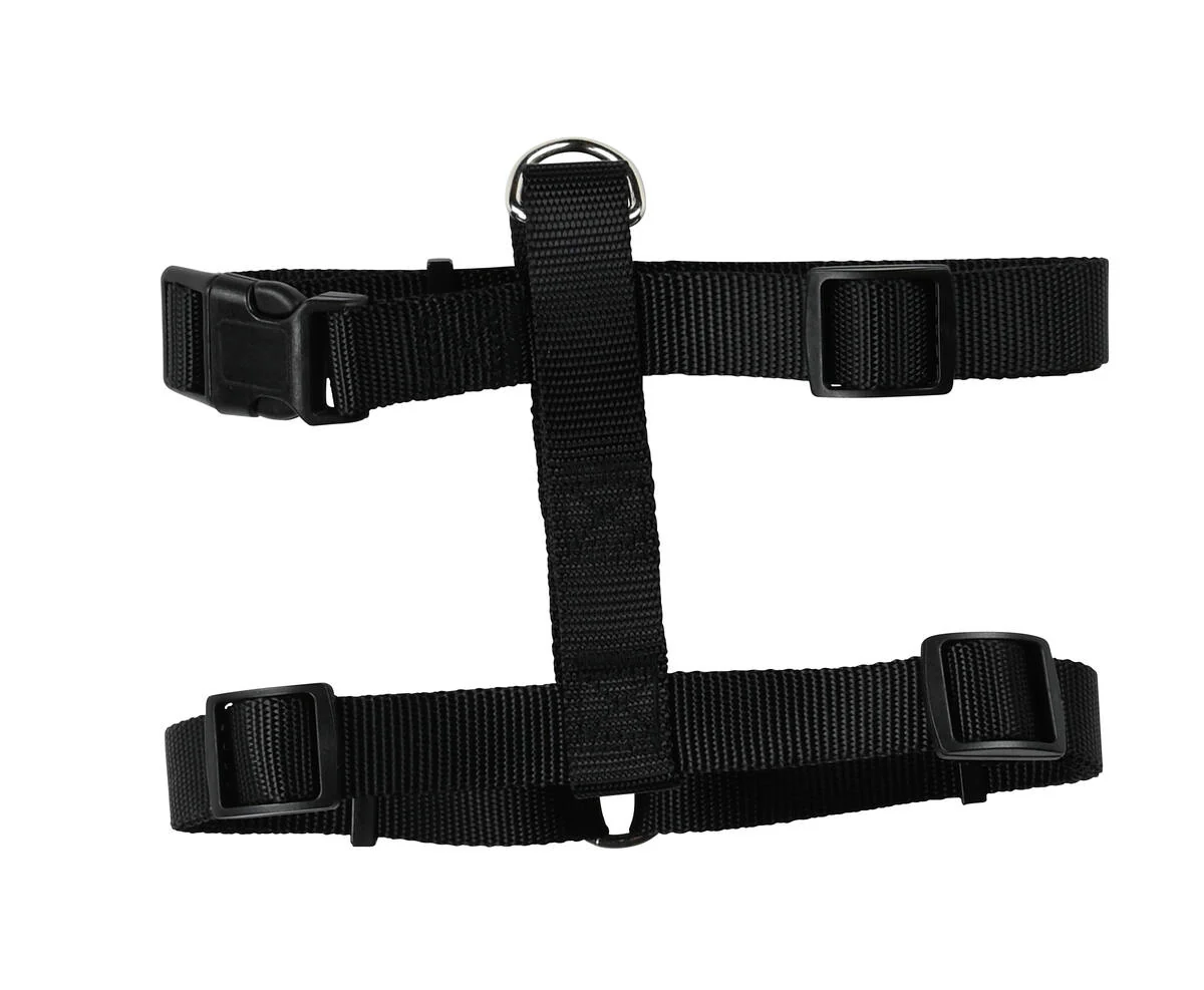 Verstelbaar Hondenharnas M Zwart, Nylon, 35-55 cm Buikomvang - Afbeelding 2